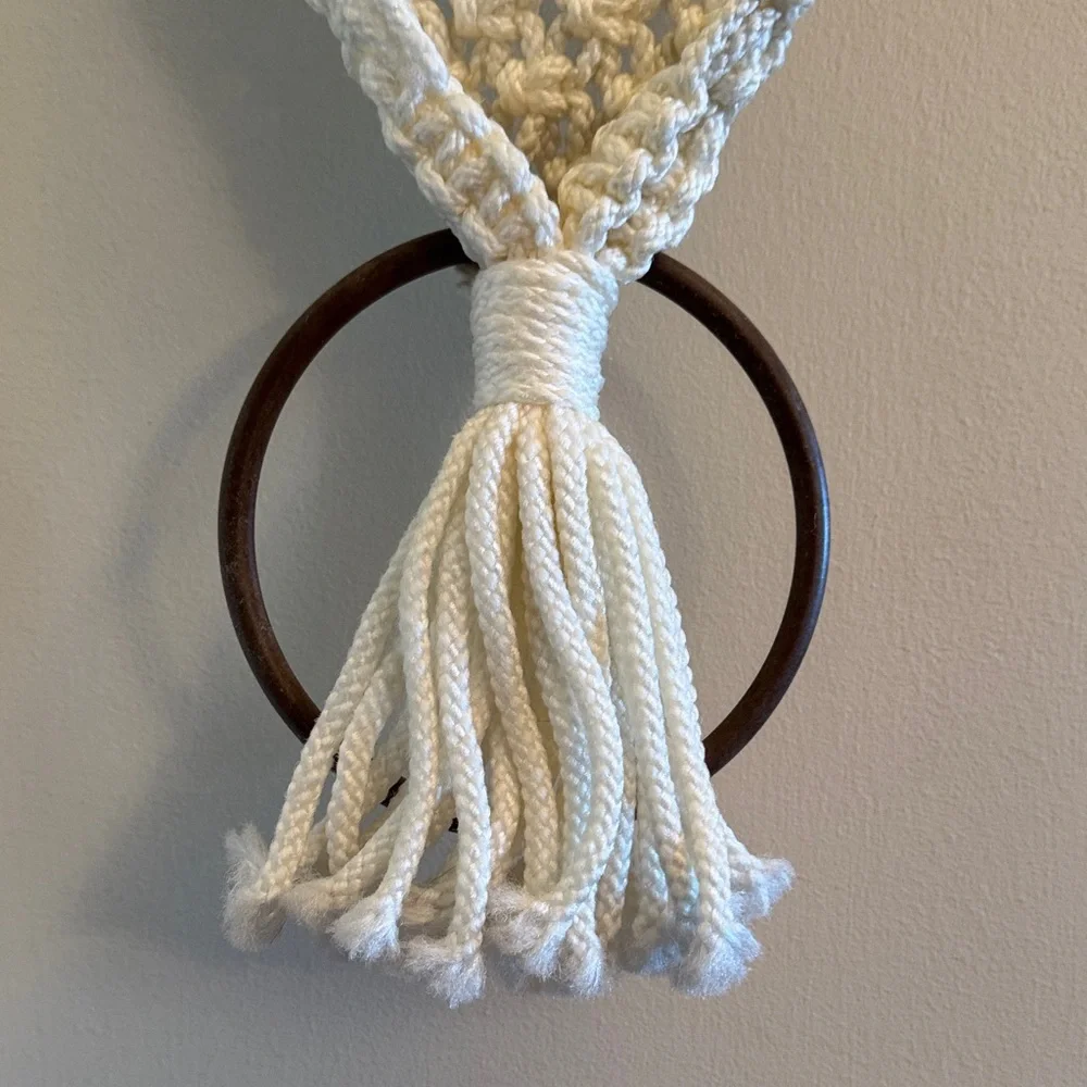 Macrame Owl Wall Hanging Boho Decor Handmade Fiber‎ Art